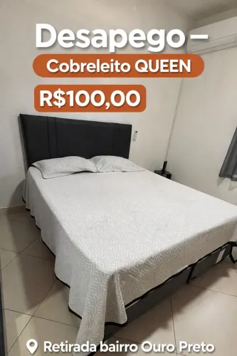 Cobre-leito Queen ÓTIMO ESTADO 