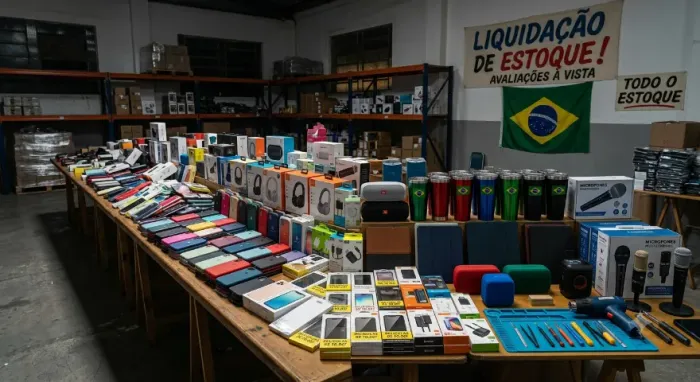 estoque de loja de celulares