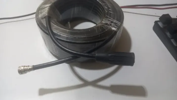 Cabo Coaxial Rg59 Tripolar Preto 75ohm 95% Malha Rl 100mts