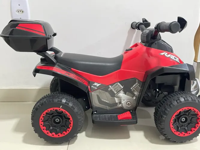 (NOVO) Mini Quadriciclo Moto Elétrica Criança Infantil Bateria 6V Luz Som