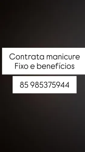 Contrata se Manicure