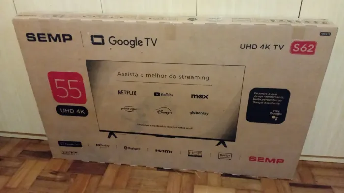 Caixa vazia nova para Tvs 55 pol transporte