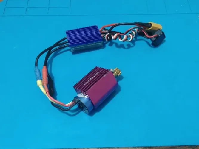 Combo brushless p/ automodelo 1/16 e 1/18, lipo 2s e 3s