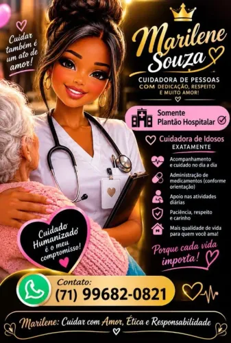 Cuidadora de Idosos com Amor