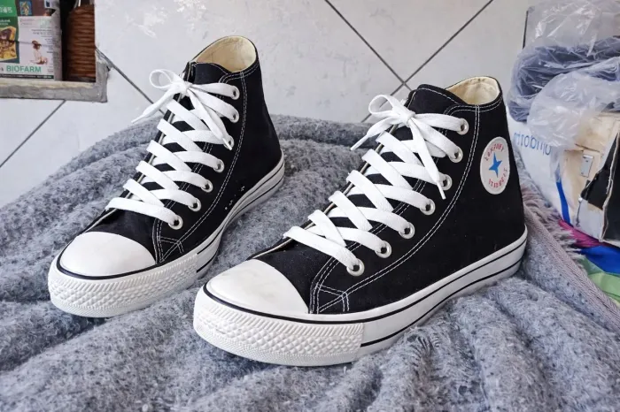 Tênis Converse Chuck Taylor Star Feet Preto N°41<br>