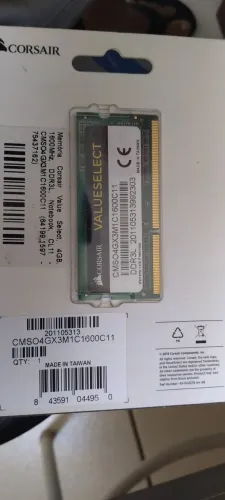 Memória ddr3l 4gb notebook.