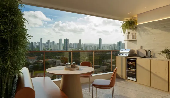GG - Ilha do Retiro Boulevard/3 Quartos (1 Suíte)/Lazer Completo/Varanda Gourmet/73m²/Ilha