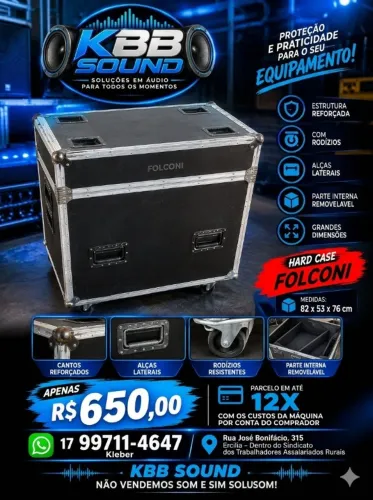 HARD CASE FOLCONI - PARA MOVING E EQUIPAMENTOS