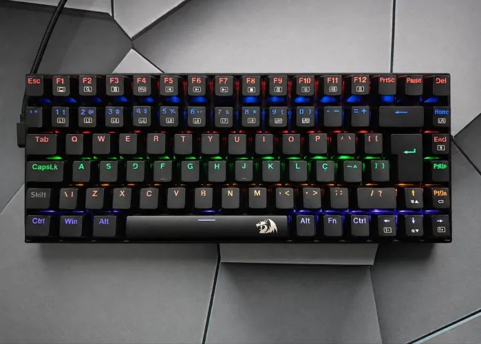 Teclado Redragon Phantom K629-KB-PT Brown Semi-novo USB-C 75%