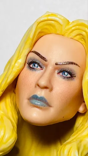 Marvel Legends Cabeça Emma Loira - altura 2 cm ideal custom G.I.JOE GIJOE