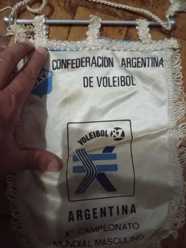 Antiga Flâmula Confederacion Argentina de Voleibol X Campeonato Mundial Masculino