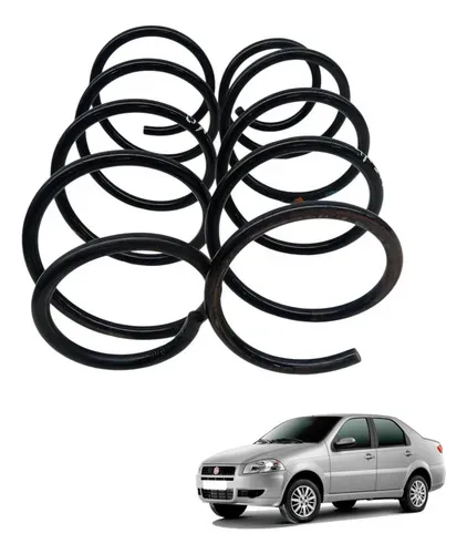 Par Molas Traseiras Fiat Siena Palio 1.0 2007 2008 2009 2010