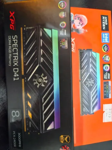 Kit Memória ddr4 tuf spectrix D41 16gb (2x8) 3000mhz.<br>R$ 800