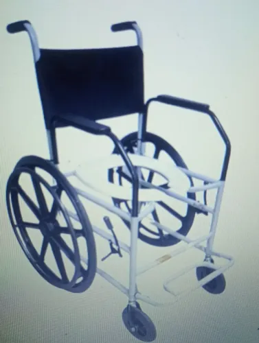 CADEIRA DE BANHO COM PNEUS TRASEIROS ATÉ 120KG