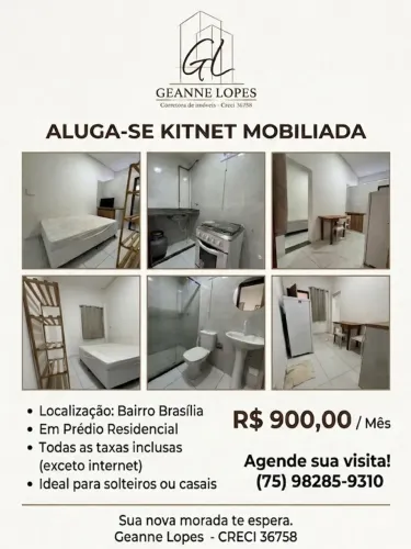 ALUGO KITNETS MOBILIADA