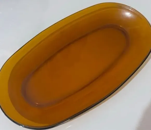 Travessa Duralex âmbar original