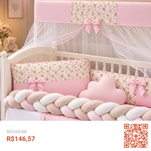 Kit berço menina novo