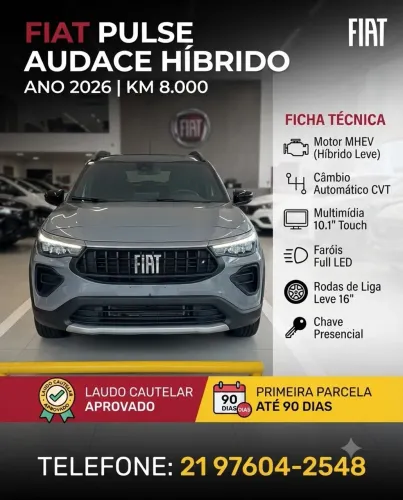 Fiat Pulse Audace Turbo 200 Aut. (hibrído) 2026