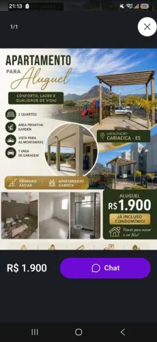 Apartamento Garden para aluguel em Cariacica