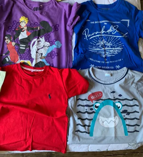 Lote roupas menino 10 anos -8 pçs 
