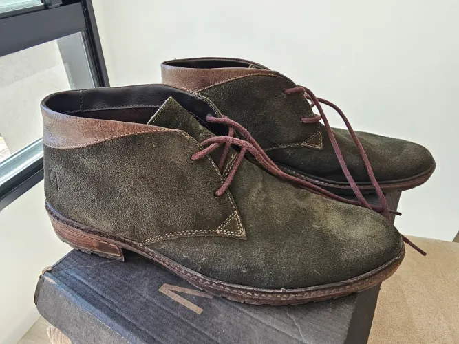 Bota Brusman Camurça Verde Musgo no. 41
