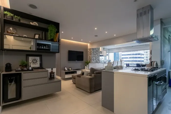 Apartamento mobiliado para venda em Vila Mascote com 2 dormitórios, sendo 2 suítes, 2 vaga