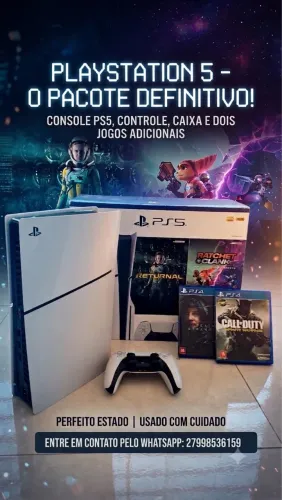 PlayStation 5 slim com leitor