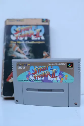 Super Street fighter japan SNES super famicom com caixa