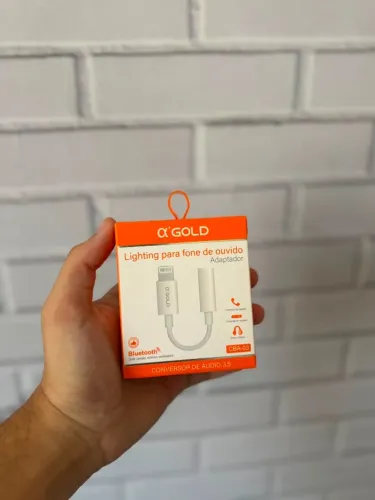 Adaptador para Fone P2 iPhone - AGOLD - Entregamos em Fortaleza!