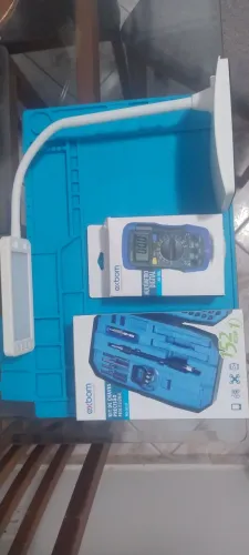 Kit manta antiestática com chaves de precisão profissional, multímetro digital e brinde