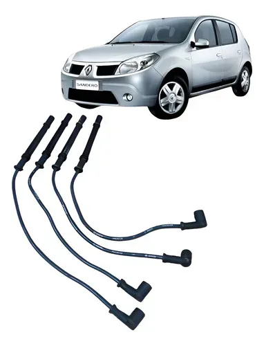 Jogo Cabo De Vela Ignição Renault Sandero 1.0 2009 (usado) Preto