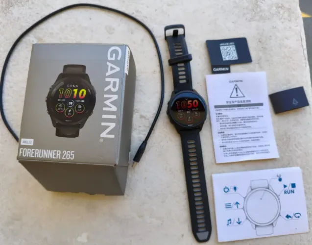 Garmin Forerunner 265 AMOLED GPS - excelente estado - completo