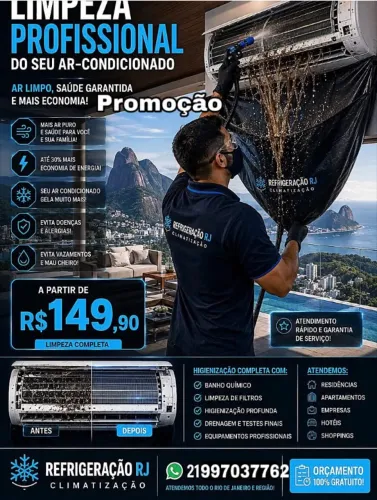 Promoção limpeza de ar condicionado