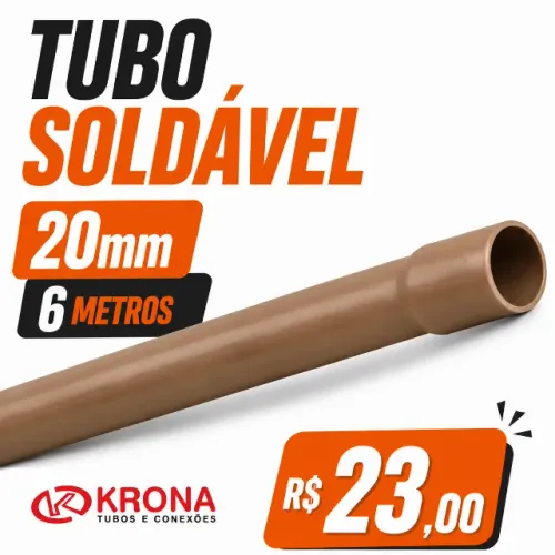 Tubo soldável 20 krona 6 metros