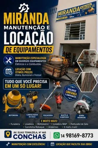 Manutenção e Locação de Equipamentos