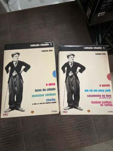 Coleção Chaplin - Volume Dois e três com  6 DVDs cada volume)