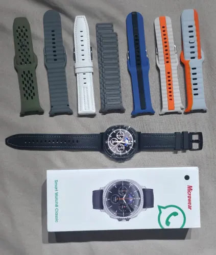 Microware Watch 8 Classic com 8 pulseiras