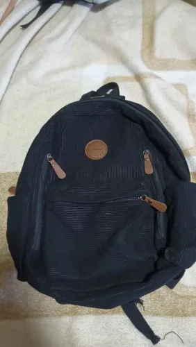 Mochila Unissex Multifuncional Grande Capacidade, Espaço para Notebook - Preta