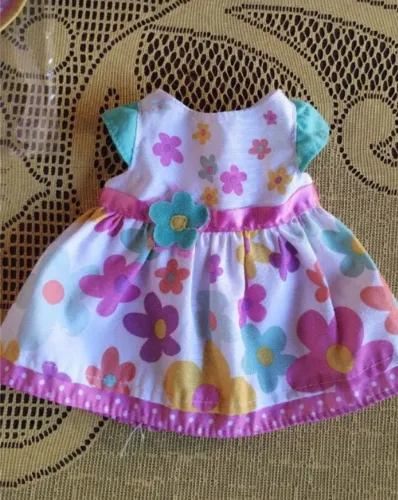 Vestido de boneca baby alive comer e brincar 