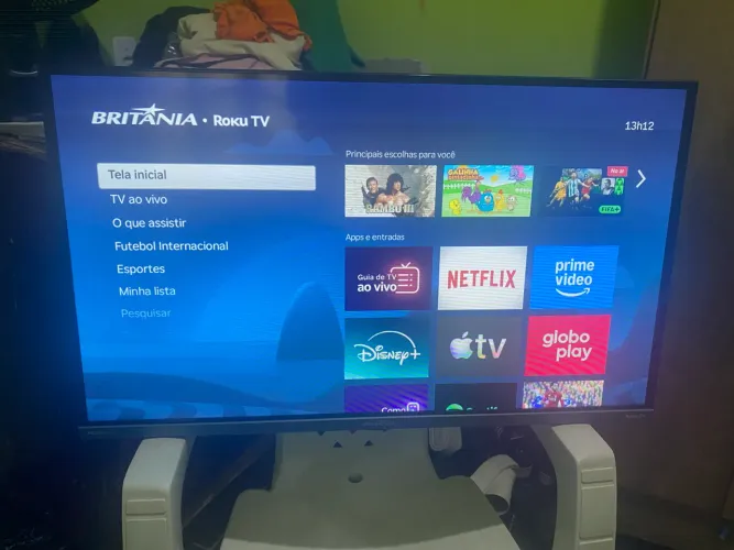 Tv britania 32 polegadas 9 meses de uso está em perfeito estado