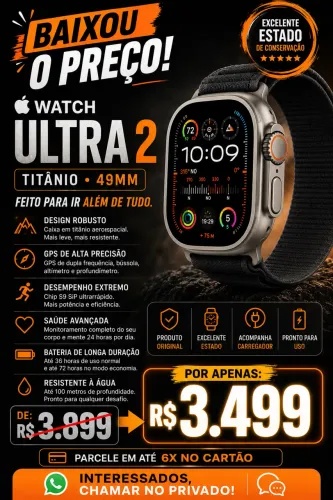 APPLE WATCH ULTRA 2 TITÂNIO 49MM