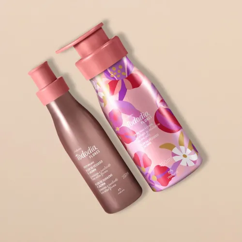 Presente Flores de Natura Dia das Mães Hidratante e Body Splash Flor de Pêssego e Jasmim 