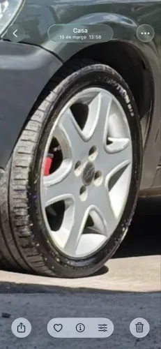 Vendo rodas aro 15 com pneus 195/45/15 ,pneus novos