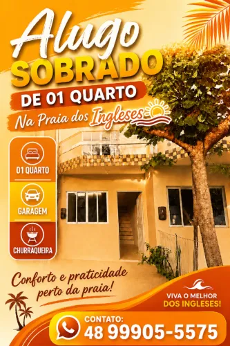 ALUGUEL ANUAL APARTAMENTO 1 QUARTO PRAIA DOS INGLESES FLORIANÓPOLIS DIRETO PROPRIETÁRIO