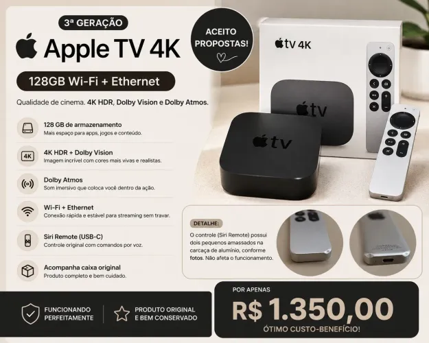 Apple TV 4K 3 Geração 
