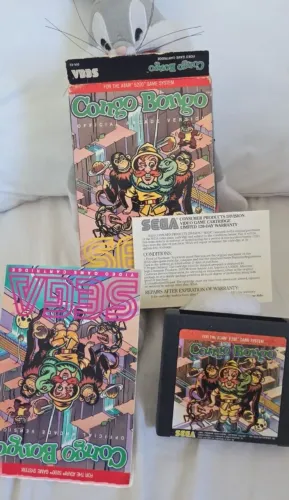 Cartucho sega atari 5200 Congo bongo cib impecável colecionador!!!