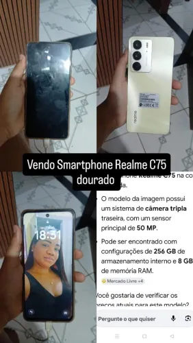Celular smartphone redimi c75