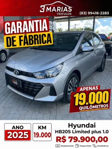 Hyundai HB20S Limited 1.0 Flex 12V Aut. 2025