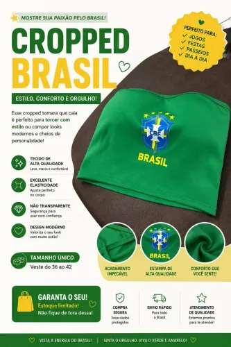 Cropped novo na etiqueta 