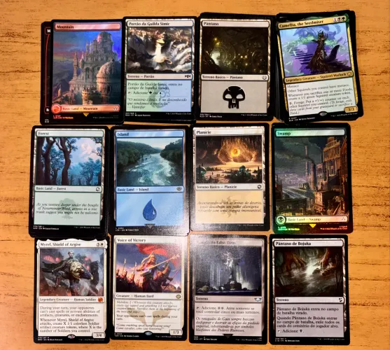 Deck Magic: The Gathering - 112 cartas (miticas, raras, terrenos)